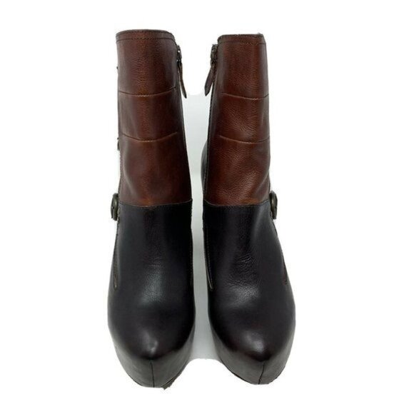 Miista Batilda Size 41 Leather Buckle Platform Ankle Boots Booties Chunky Grunge - Picture 7 of 12